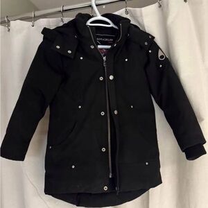 Moose Knuckles Kids unisex Black Puffer Jacket size large